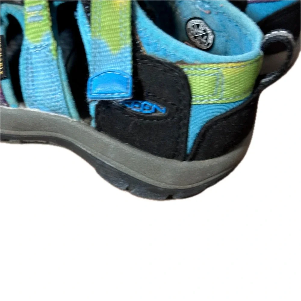 Keen Kids Newport H2 Rainbow Tie Dye Water Sandals Blue Black Size 10 Toddler
